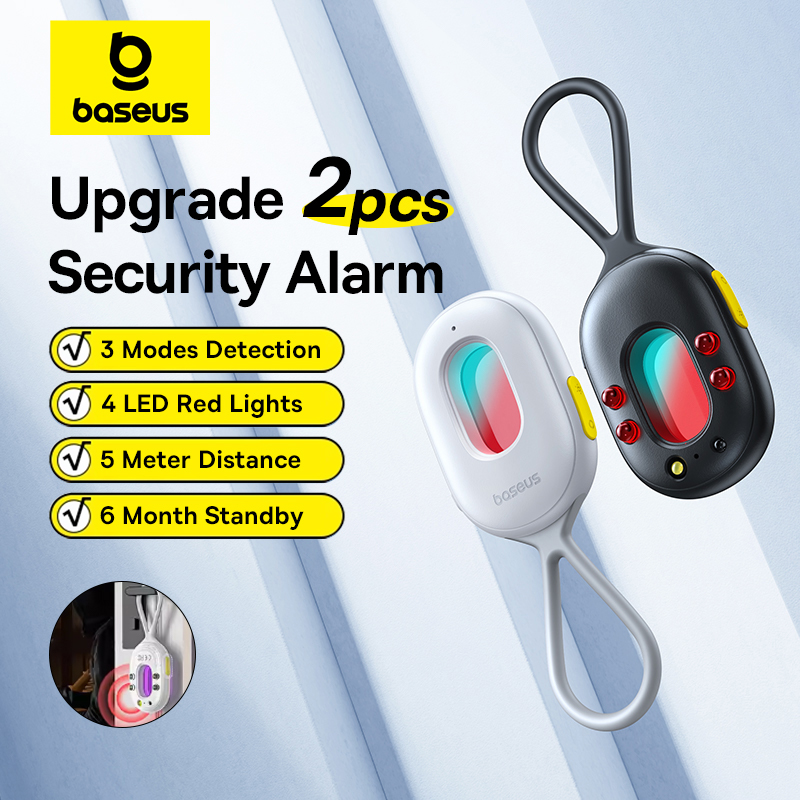 Home Security Front Door Camera - Baseus 2PCS Sicherheitsalarmmelder, Upgrade-Schallschutzsensor für Tür,