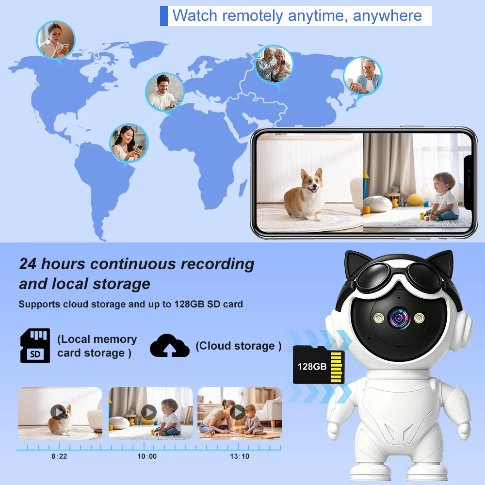 Tuya Smart Kabellose IP-Kamera – Home Security Robot Bewertung und Preis